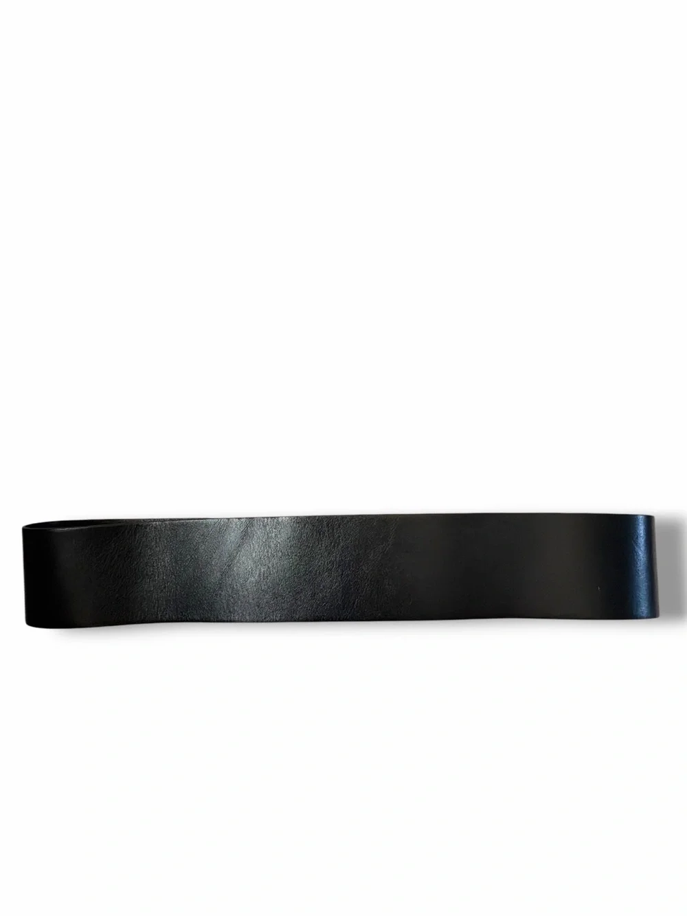 H&M Black Leather Gold Buckle Wide Belt Size XSmall